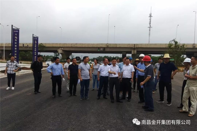 区党工委副书记程建兵前往儒乐湖片区对在建项目现场调度